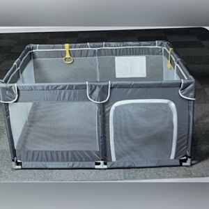 Todale Baby Playpen - 50 x 50 x 27 in Grey, Like New